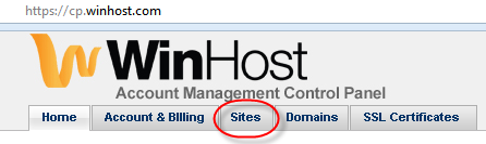 Winhost Sites Link
