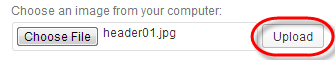 WordPress Theme Header Change Upload File