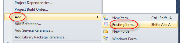visual studio convert to 2012 project add exsiting