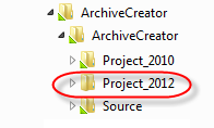 visual studio convert to 2012 project copy project folder